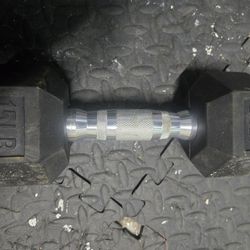 15 pound dumbell