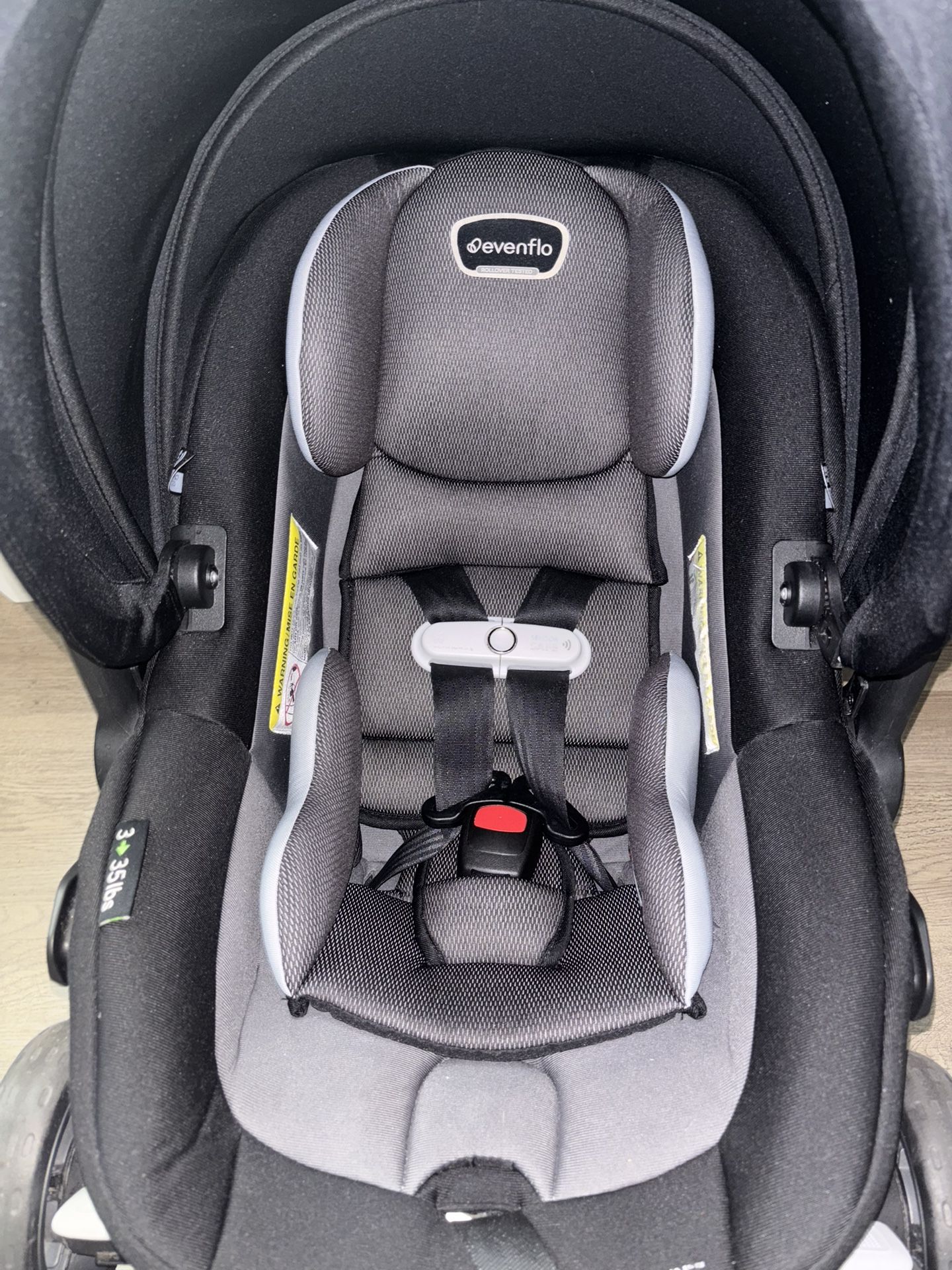 Even Flo shyft dual ride stroller car seat