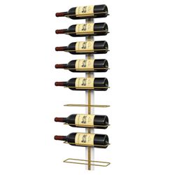 Wine Rack White And Gold 