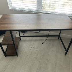 Desk With Shelving 