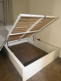 IKEA MALM Lift-Up Storage Bed Frame
