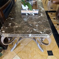 Marble & Iron Coffe Table 