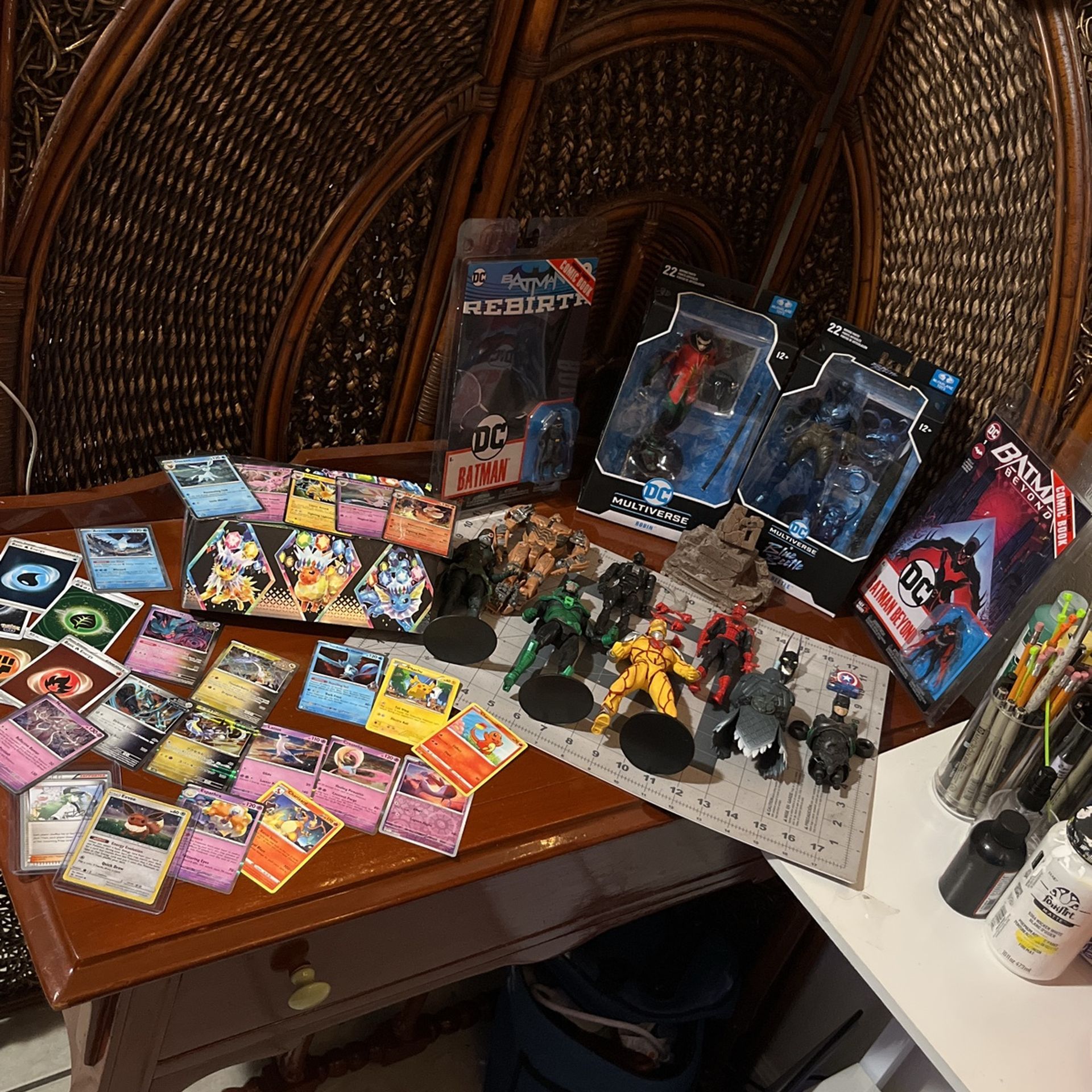 Dc Multiverse And Pokemon Spider-Man Transformers Bundle. Make Me A Offer. Everything Must GO Pick Up Only.