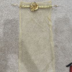 Golden Tulle Bottle/Wine Bags