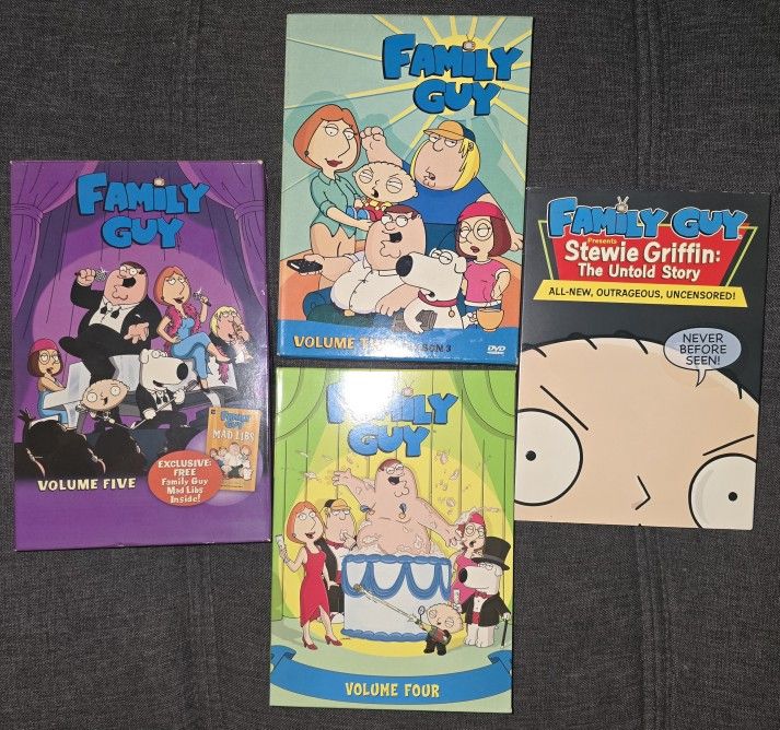 Family Guy Seasons And Uncensored Movie DVDs