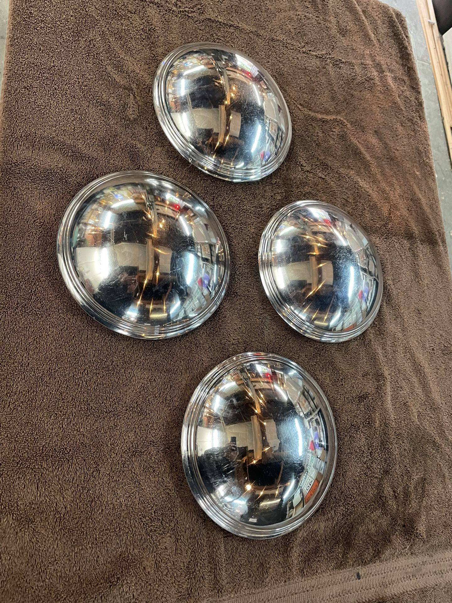 Four - Nice Dish Caps Chrome Hubcap 