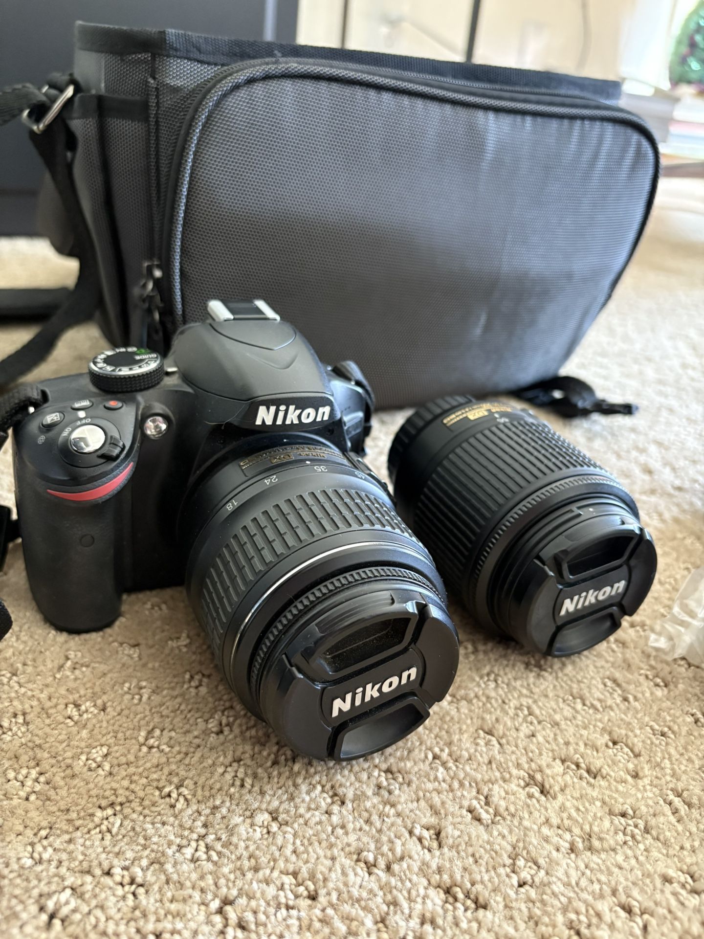Nikon D3200 ( And Case, Extra Lens, Battery. Etc)