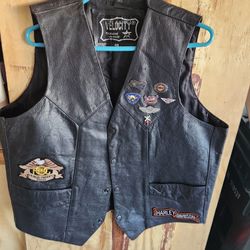 Leather vest