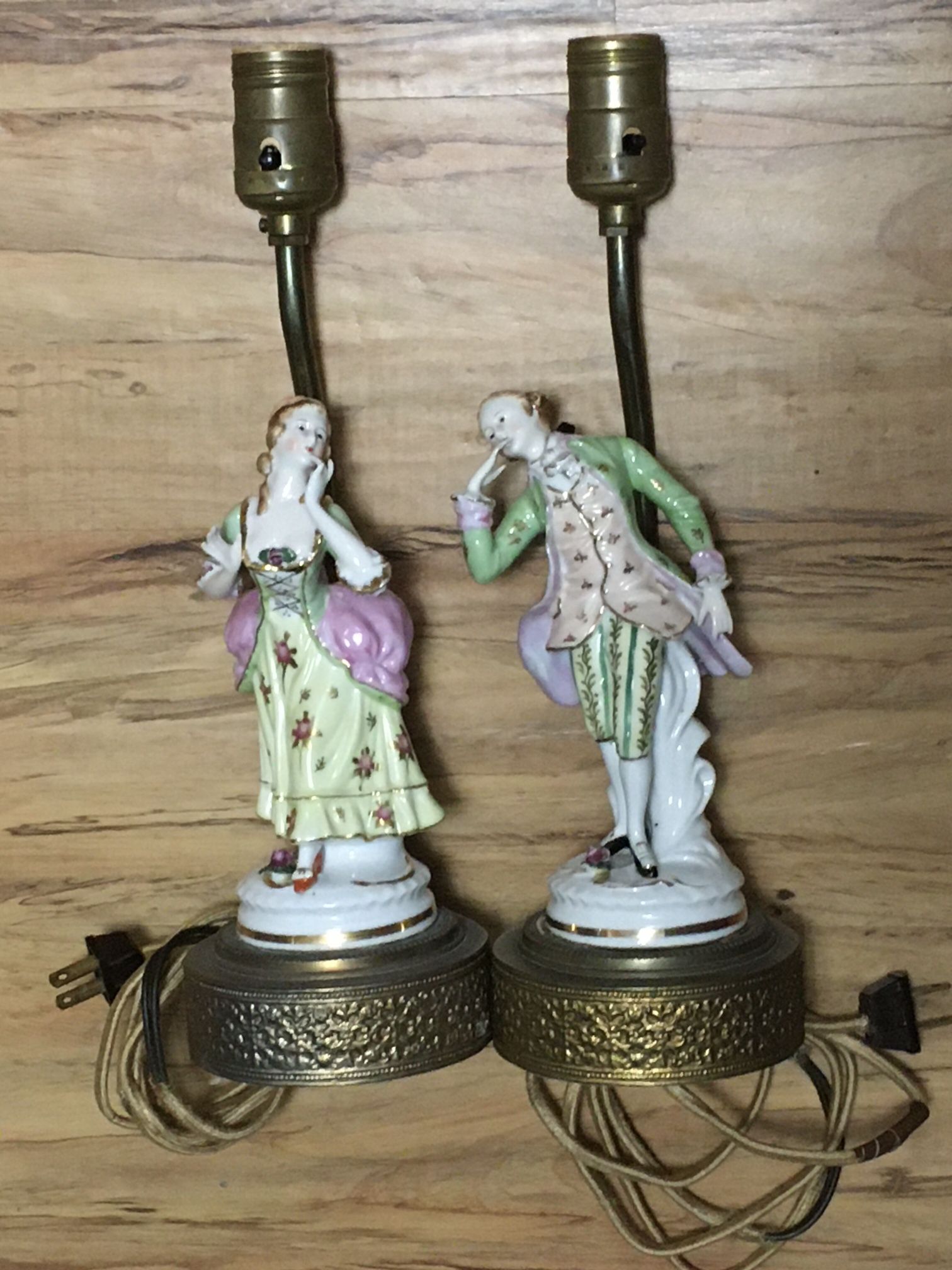 Matching Pair Of Antique Table Lights