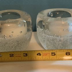 Glass Candle Holders 
