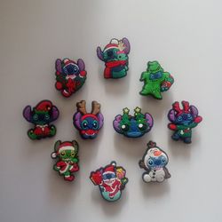 Stitch Christmas Croc Charms 