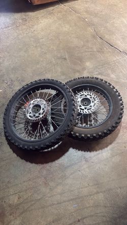 Dirt Bike Wheel Set with Rotors