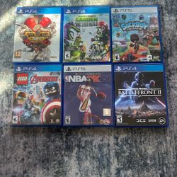 ps4/Ps5 Games All In Really Good Condition. Have All The Disc In Stillwater Perfectly good Selling For a great price 