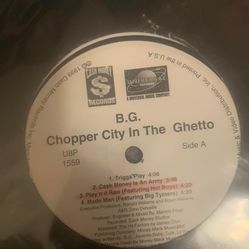 B.G. - Chopper City In The Ghetto 12” Vinyl Record 