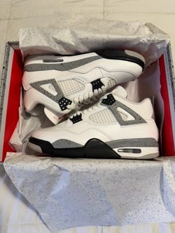 Jordan 4 White Cement size 10