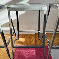CB2 Metal Stools - 3 Total