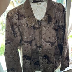 Louis Vuitton Desert Camo Button Up Shirt