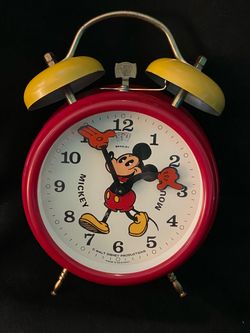 Bradley Mickey Mouse Twin Bell Alarm Clock