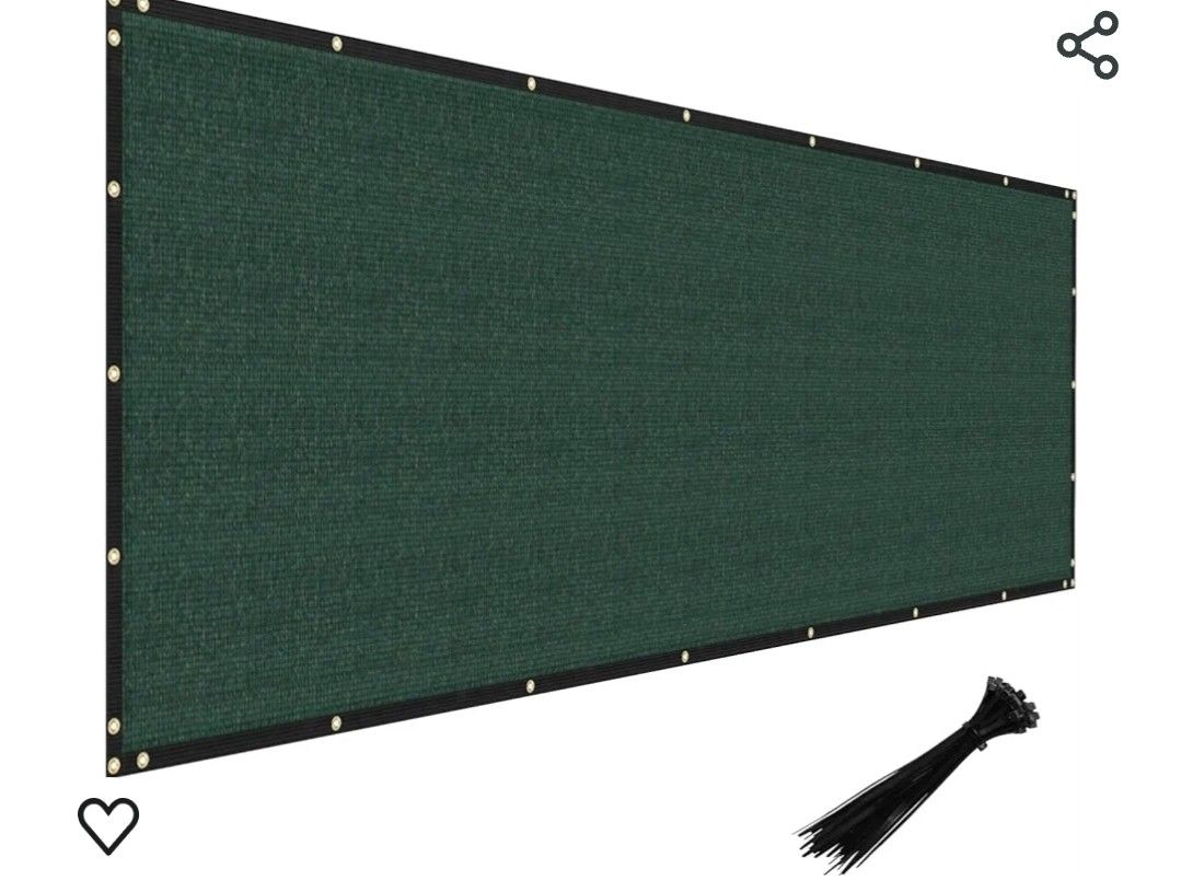 
Privacy Fence Screen Heavy Duty Windscreen Fencing Mesh Fabric Shade Cover for Outdoor Wall Garden Yard Pool Deck, 5'x40' Green