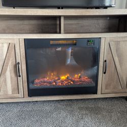 Tv Console W/ Fireplace 