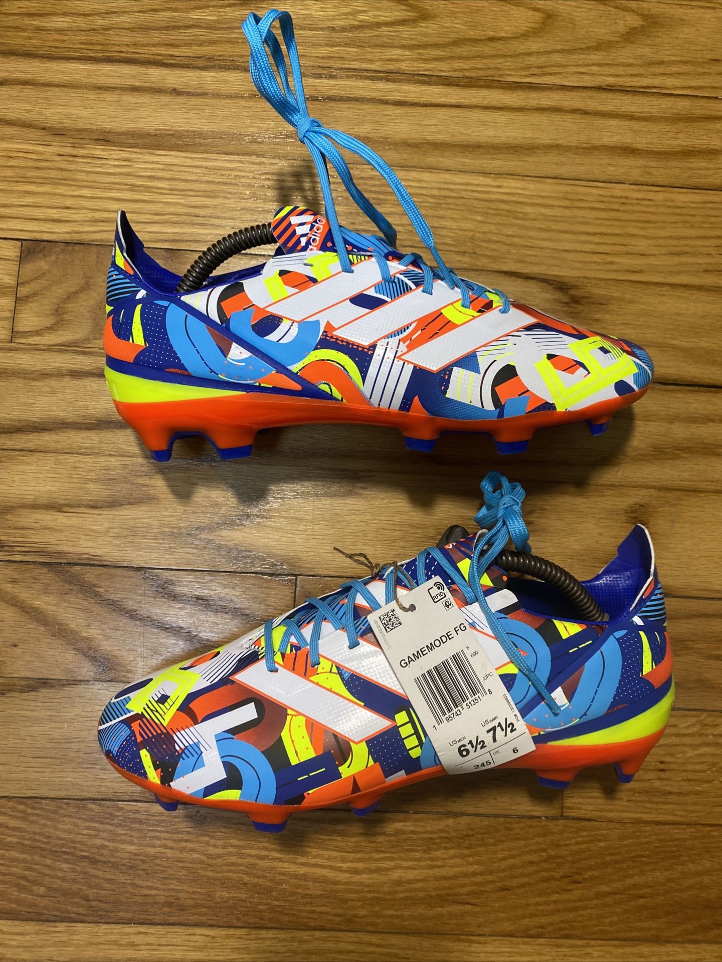 Adidas Gamemode FG Low Graphic Print Soccer Cleats Men’s SZ 6.5 New No Box!