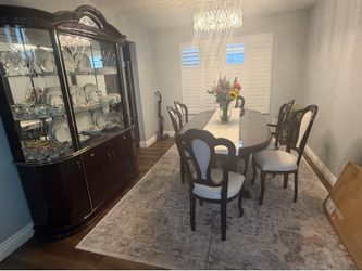 Dining Room Set with Chinet Cabinet