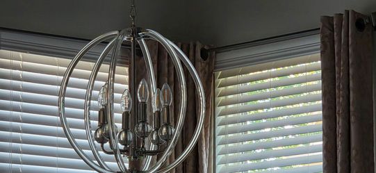 Glass chandelier