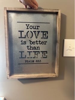Farmhouse-style wall sign