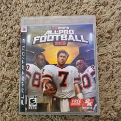 All Pro Football 2k8 For Playstation 3 PS3 