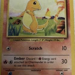 Charmander Pokemon Trading Card 1995 New Deal