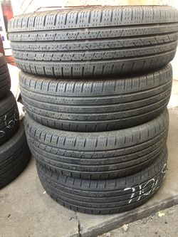 215/70/16 continental cross contact set of 4 tires in great condition 60% tread 200$ for 4. Installation balance and alignment available but not incl