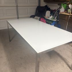 IKEA Glass Dinning Table 71 By 33 By 29