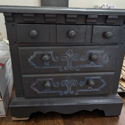 Blue Gray Dresser Table