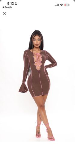Lace up mini dress ! Size XS