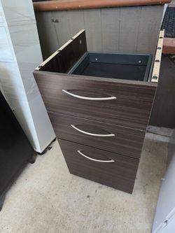 Locking File Cabinets (2) + Keyboard Tray