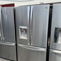 Kenmore elite French door refrigerator stainless steel 