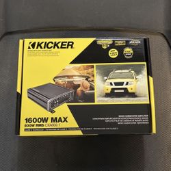 Kicker 1600 watts amplifier 1 channel bass amplifier 800 watts RMS