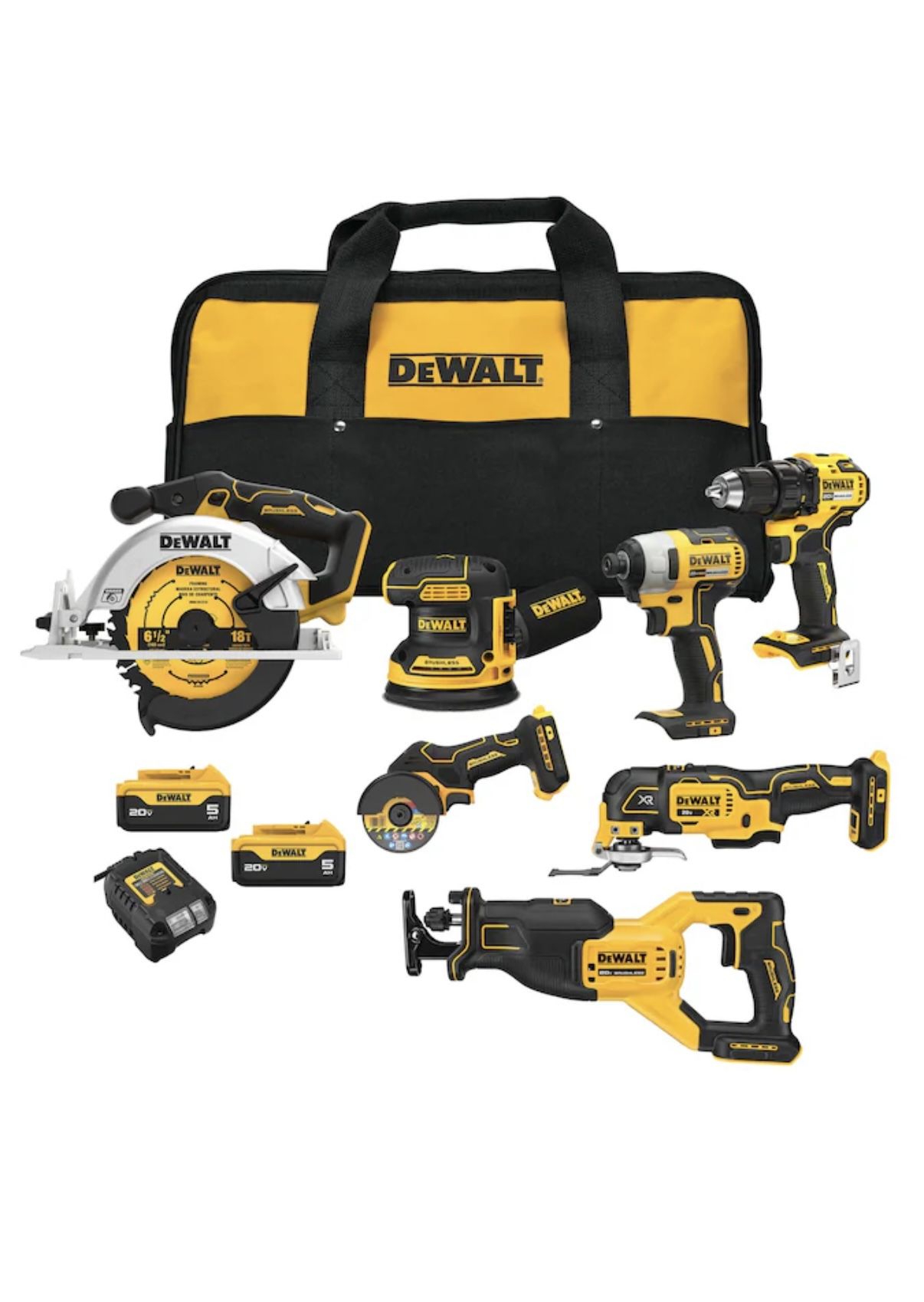 Dewalt 7 Tool Combo Kit Brushless Original Price $800