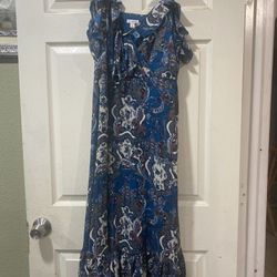 Blue And Teal Sundress