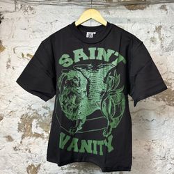 Saint Vanity Green Griffin Black T-Shirt
