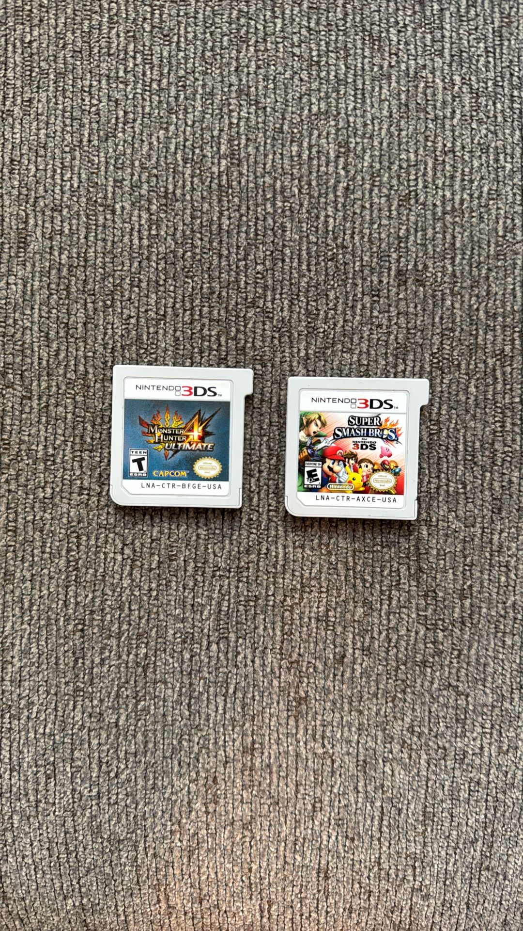 Nintendo 3Ds Games: Super Smash Bros and Monster Hunter 4 Ultimate