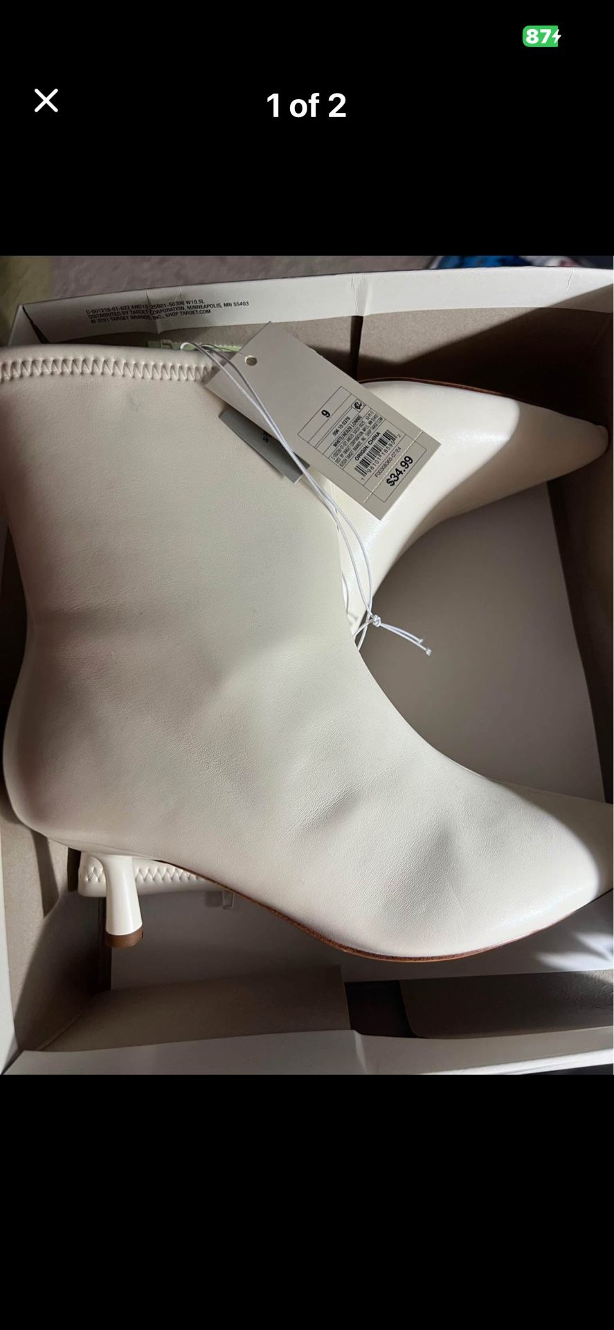 Women’s heeled boot - Lonnie A New Day new with tags size 9