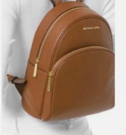 Michael Kors Brown Leather Backpack