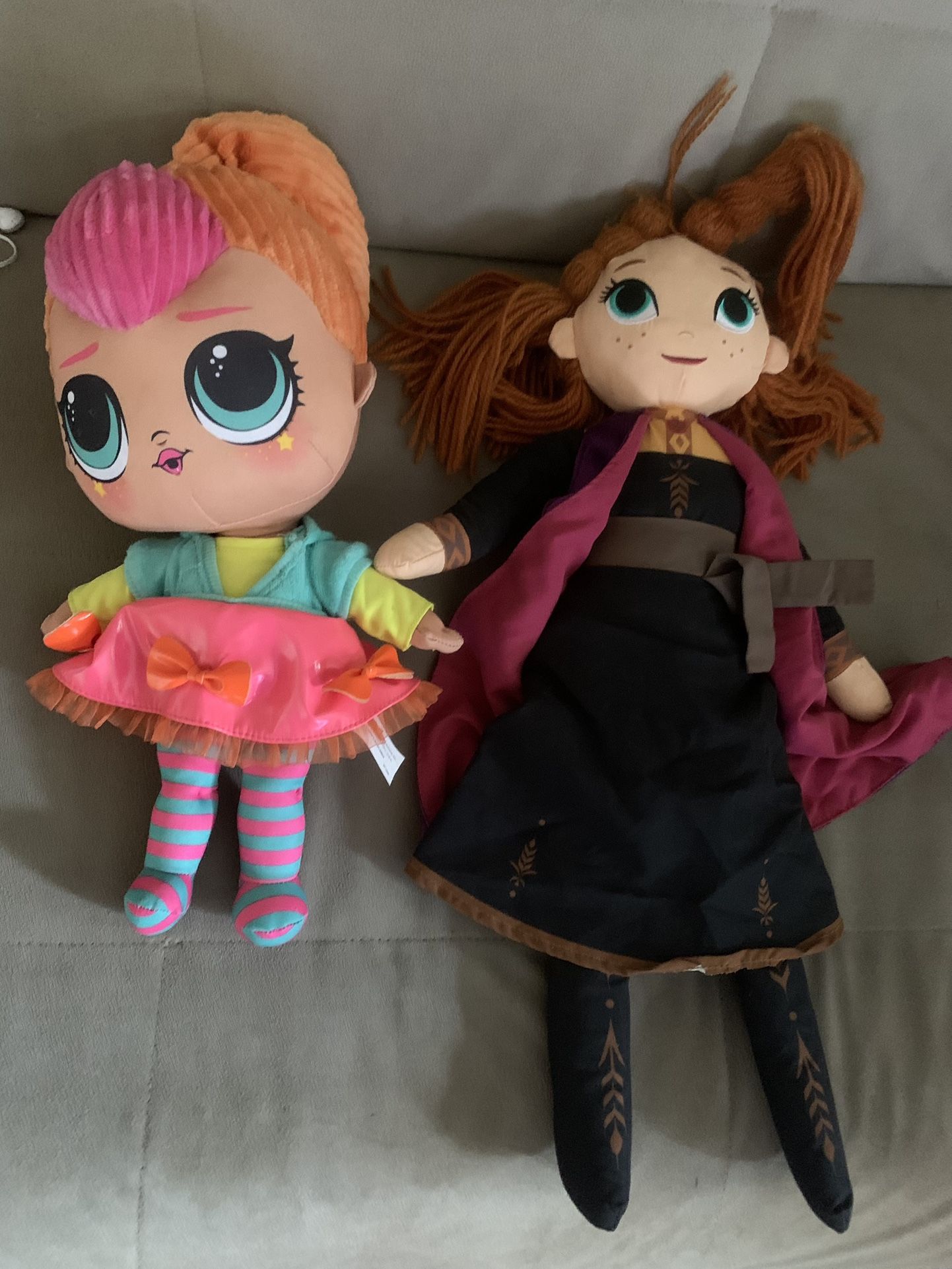 Elsa And lol Plush Dolls