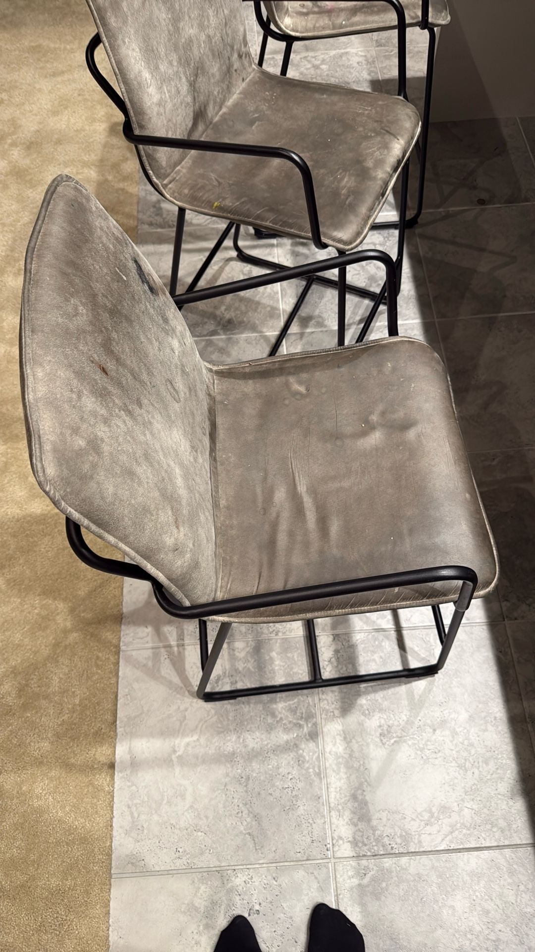Counter Stools Metal And Fabric