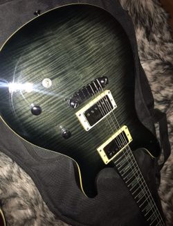 Wolf WPRS 200Q Black Electric Guitar