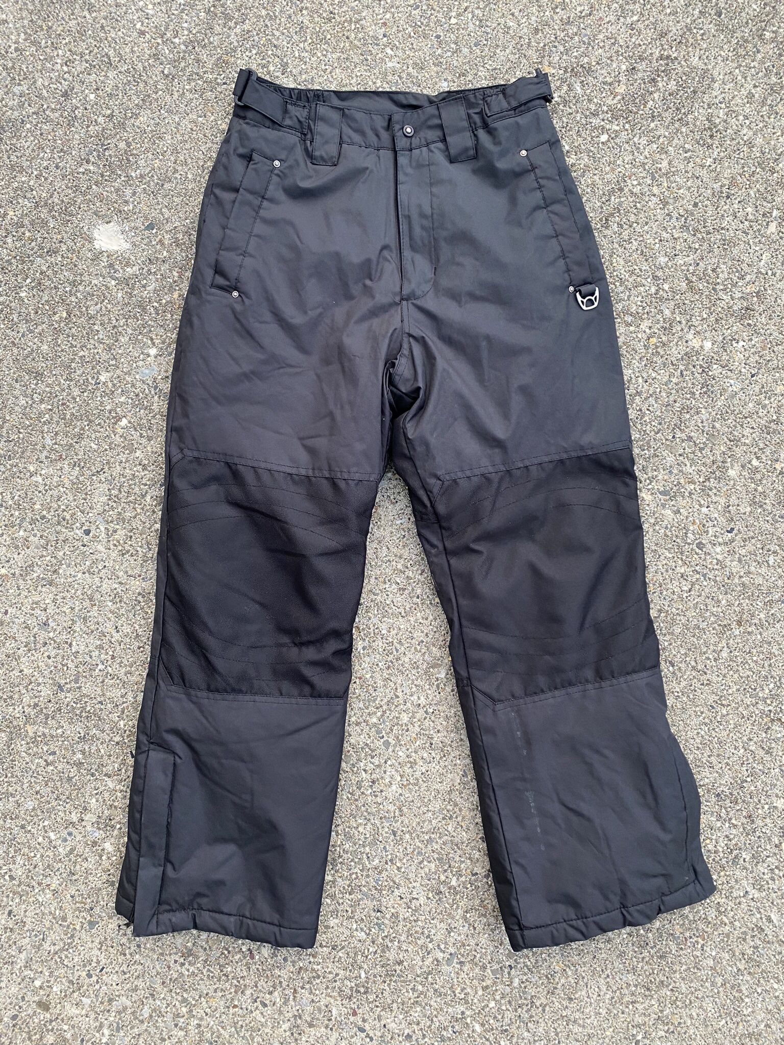 Size 10/12 Children Black Ski Snow Pants