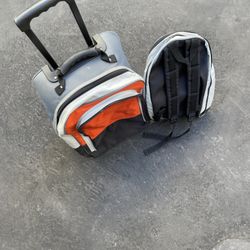 GAP  travel rolling backpack with wheels and extra backpack