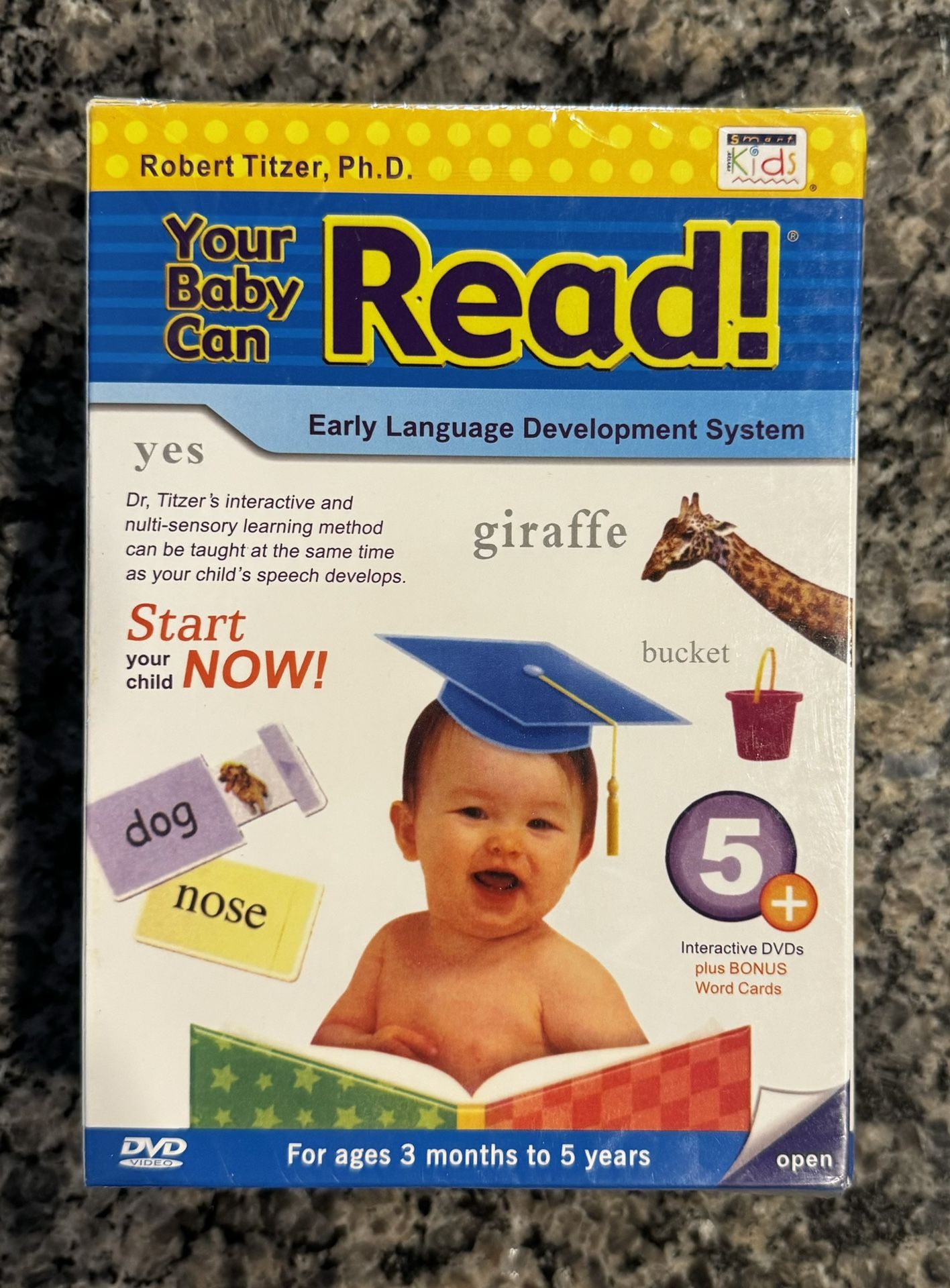 Your Baby Can Read 5 DVD Set With Bonus Word Cards Brand New In Box