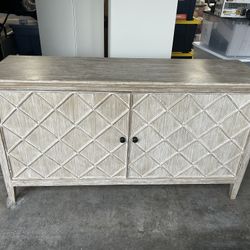 Artesia Beatrice Hutch Base in White Wash Weathered Wood